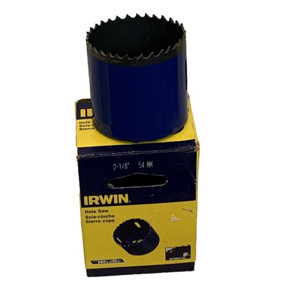 Hole Saw Irwin 373218BX 2-1/8" 54mm Bi-Metal 1/2" 12mm Mandrel Selection